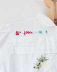 White shirt with fruit embroidery | 4-5 years