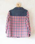 Plaid Button-Down Shirt | French Deadstock from the Seventies | 8-9 Years