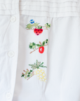 White shirt with fruit embroidery | 4-5 years