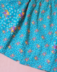 שמלה צרפתית פרחונית בצבע טורקיז | 3-4 שנים