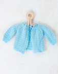 Light blue knitted wool top | 0-3 months