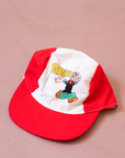כובע מצחיה אדום עם פופאי | דד סטוק | 1-2 שנים