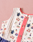 Dress with jam jars, flowers and fruits | 9-12 months