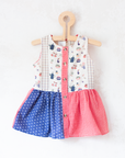 Dress with jam jars, flowers and fruits | 9-12 months