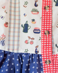 Dress with jam jars, flowers and fruits | 9-12 months