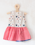 Dress with jam jars, flowers and fruits | 9-12 months