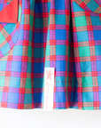 Colorful Checkered Sarafan | French Deadstock from the Sixties | 2-3 Years