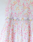 שמלה פרחונית עם רקמת פרחים | 6-7 שנים
