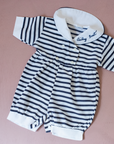 Striped sailor overalls | 6-9 months