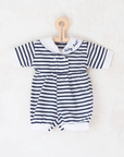 Striped sailor overalls | 6-9 months