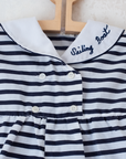 Striped sailor overalls | 6-9 months
