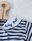 Striped sailor overalls | 6-9 months