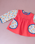 French shirt with flowers and dots from the Sixties | 0-3 months