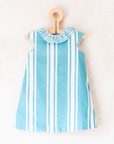 Striped dress with ruffle collar | 12-18 months