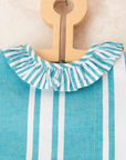 Striped dress with ruffle collar | 12-18 months