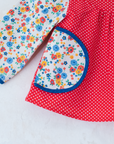 French shirt with flowers and dots from the Sixties | 0-3 months