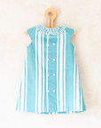 Striped dress with ruffle collar | 12-18 months