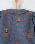 חולצה אפורה עם דובים | 18-24 חודשים