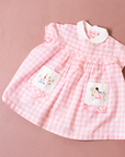 Girls' Embroidered Plaid Dress | French Sixties | 9-12 Months