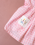 Girls' Embroidered Plaid Dress | French Sixties | 9-12 Months
