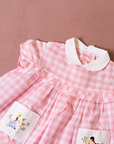 Girls' Embroidered Plaid Dress | French Sixties | 9-12 Months