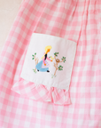 Girls' Embroidered Plaid Dress | French Sixties | 9-12 Months