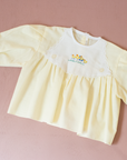 Yellow shirt with embroidered ducks | 3-6 months