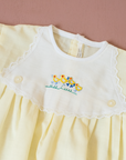 Yellow shirt with embroidered ducks | 3-6 months