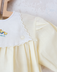 Yellow shirt with embroidered ducks | 3-6 months