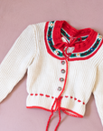 Austrian knit with flowers | 12-18 months