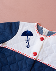 Thin blue jacket from the 70s with umbrella | 18-24 months