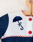 Thin blue jacket from the 70s with umbrella | 18-24 months