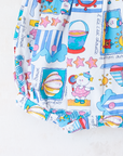 Colorful overalls with sea prints | 3-6 months