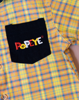 Plaid shirt with Popeye embroidery | 5-6 years