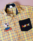 Plaid shirt with Popeye embroidery | 5-6 years