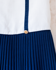 Sailor dress with anchor and fleece from the 50s | 12-18 months