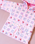 Pink jacket with hoodie and bears | 2-3 years