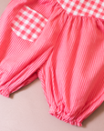 Linen checked and striped overalls | 3-6 months
