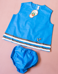 Blue sailor set with gold anchor | Parisian deadstock from the sixties | 18-24 months