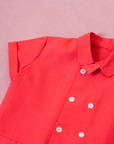 Tailored red shirt from the Sixties | 2-3 years