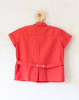 Tailored red shirt from the Sixties | 2-3 years