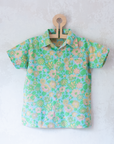 Sixties button-down shirt in pastel colors | 5-6 years