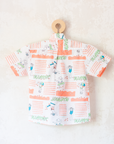 Button-down shirt with swimmers | Deadstock from France | 4-5 years