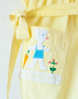 רומפר צהוב צרפתי משנות ה50 עם רקמת דובים | 12-18 חודשים