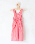 Red and White Striped Overalls | French Deadstock from the Seventies | 9-12 Months