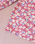 Red shirt with flowers and berries | 3-4 years