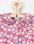 Red shirt with flowers and berries | 3-4 years