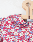 Red shirt with flowers and berries | 3-4 years