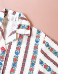 Button-down shirt with roses and stripes | 18-24 months