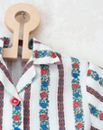 Button-down shirt with roses and stripes | 18-24 months